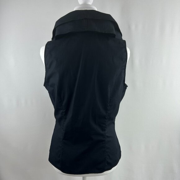 Lauren Ralph Lauren Romantic Chic Black Ruffled Sleeveless Top – Medium - Picture 5 of 9